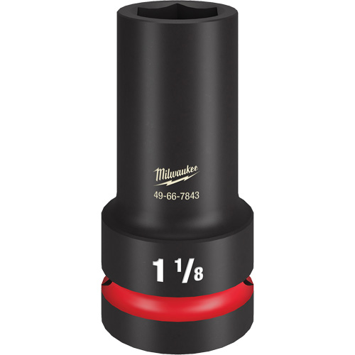 Shockwave Impact Duty Thin Wall Extra Socket, Impact, 1-1/8", 1" Drive, 6 Points, Deep Helyx Safety & Industrial Supplies