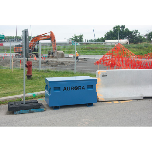 Coffre &agrave; outils de chantier, 60" x 24" x 27-1/2", Acier, Bleu Helyx Safety & Industrial Supplies