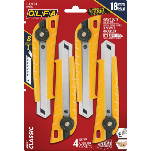 MXP-L Ratchet Knife with Die-Cast  Handle, 18 mm Helyx Safety & Industrial Supplies