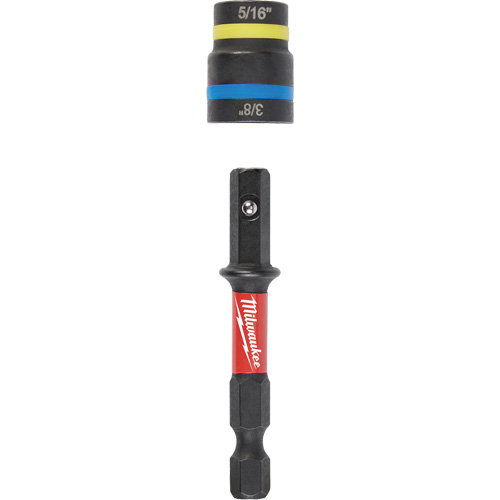 Shockwave Impact Duty Quik-Clear 2-in-1 Nut Drivers, 5/16"/3/8" Drive, 2-1/2" L, Magnetic Helyx Safety & Industrial Supplies