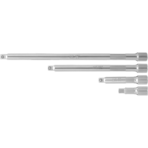Drive Extension Set, 1/2" Drive, Chrome Finish, 4 Pcs Helyx Safety & Industrial Supplies