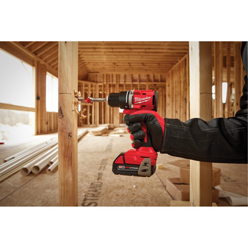 M18 Compact Brushless Drill/ Driver (Tool Only), Lithium-Ion, 18 V, 1/2" Chuck, 550 in-lbs Torque Helyx Safety & Industrial Supplies