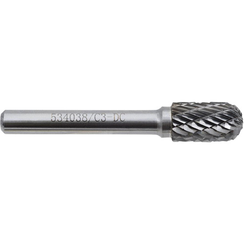 C3-DC JET-KUT GP Round Nose Shape Carbide Bur, 3/8" Dia. Helyx Safety & Industrial Supplies