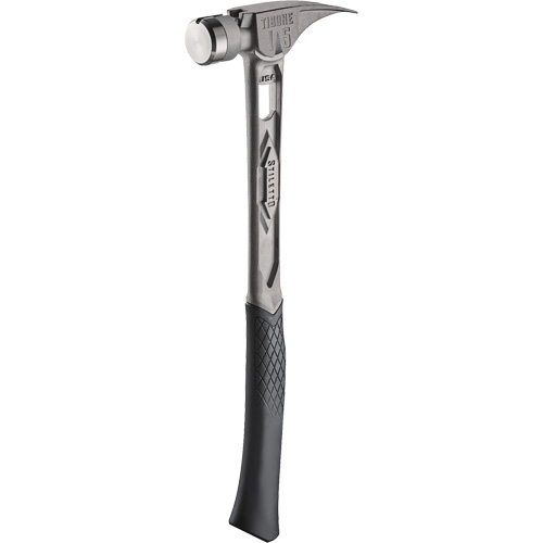 TIBONE Smooth Titanium Framing Hammer, 15 oz., Solid Steel Handle, 17-17/50" L Helyx Safety & Industrial Supplies