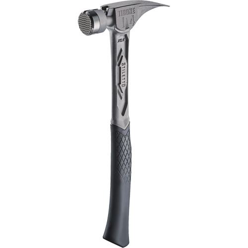 TIBONE Milled Titanium Framing Hammer, 14 oz., Solid Steel Handle, 15-1/4" L Helyx Safety & Industrial Supplies