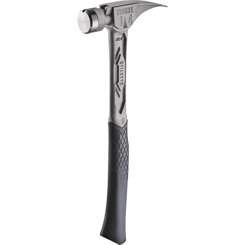 TIBONE Smooth Titanium Framing Hammer, 14 oz., Solid Steel Handle, 15-1/4" L Helyx Safety & Industrial Supplies