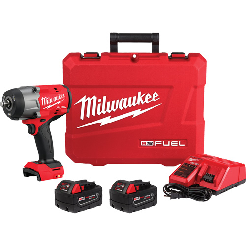 M18 Fuel High Torque Impact Wrench with Friction Ring Kit, 18 V, 1/2" Socket Helyx Safety & Industrial Supplies