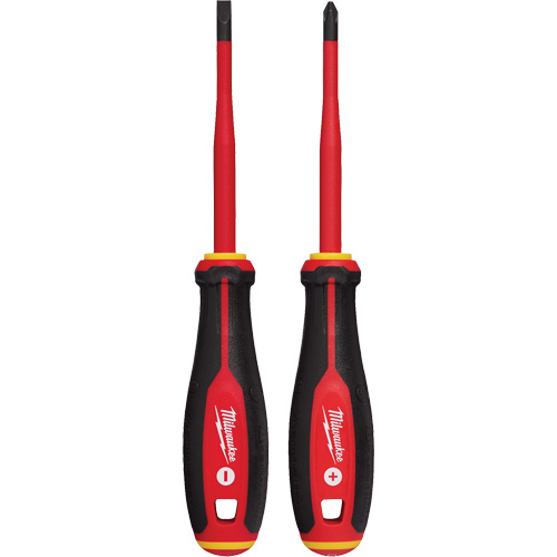 Insulated Slim Tip Screwdriver Set, 2 Pcs., Magnetic Helyx Safety & Industrial Supplies