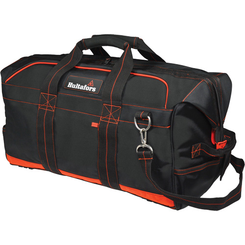 24" Pro Contractor's Gear Bag, Ballistic Polyester, Black/Red Helyx Safety & Industrial Supplies
