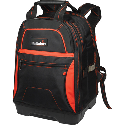 Sac &agrave; dos &agrave; outils &agrave; base moul&eacute;e, Noir/Rouge, Balistique/Polyester Helyx Safety & Industrial Supplies