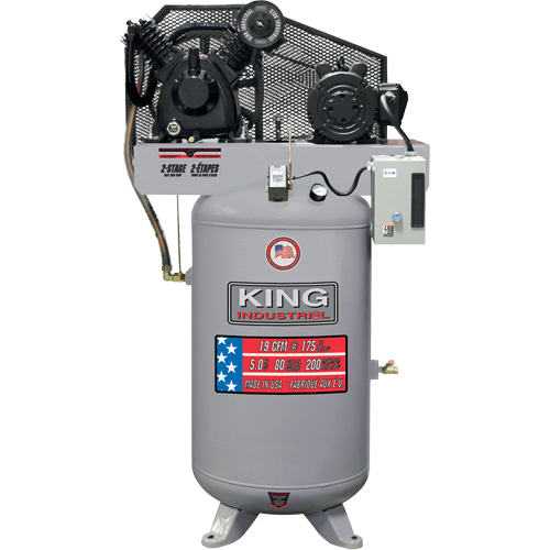 2-Stage Air Compressor, 80 Gal. (96 US Gal) Helyx Safety & Industrial Supplies