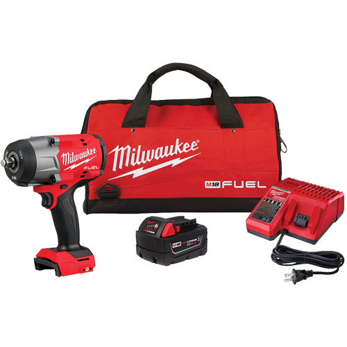 Cl&eacute; &agrave; choc &agrave; couple &eacute;lev&eacute; M18 Fuel avec ensemble d'anneau &agrave; friction, 18 V, Mandrin 1/2" Helyx Safety & Industrial Supplies