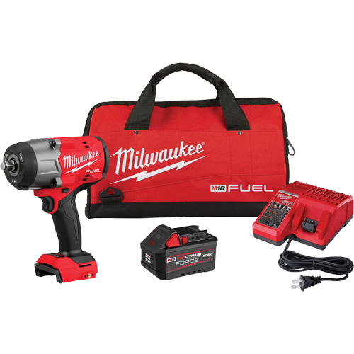 M18 Fuel High Torque Impact Wrench with Friction Ring RedLithium Forge Kit, 18 V, 1/2" Socket Helyx Safety & Industrial Supplies