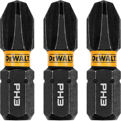 3-Piece FLEXTORQ&reg; Impact Screwdriving Bits, Phillips, #3, 1/4" Drive Helyx Safety & Industrial Supplies