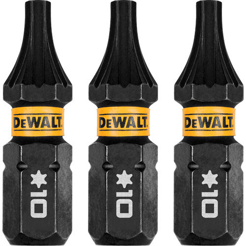 3-Piece FLEXTORQ&reg; Impact Screwdriving Bits, Torx, T-10, 1/4" Drive Helyx Safety & Industrial Supplies