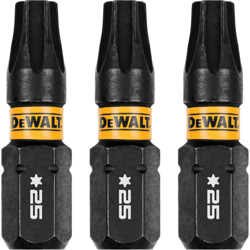 3-Piece FLEXTORQ&reg; Impact Screwdriving Bits, Torx, T-25, 1/4" Drive Helyx Safety & Industrial Supplies