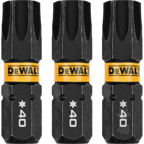 3-Piece FLEXTORQ&reg; Impact Screwdriving Bits, Torx, T-40, 1/4" Drive Helyx Safety & Industrial Supplies