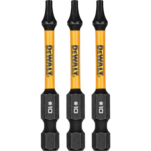 3-Piece FLEXTORQ&reg; Impact Screwdriving Bits, Torx, T-10, 1/4" Drive Helyx Safety & Industrial Supplies