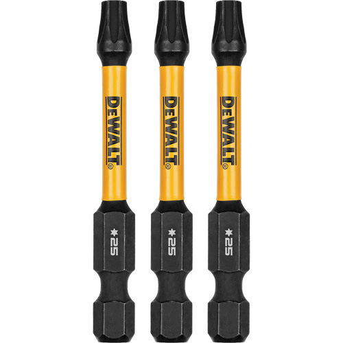 3-Piece FLEXTORQ&reg; Impact Screwdriving Bits, Torx, T-25, 1/4" Drive Helyx Safety & Industrial Supplies