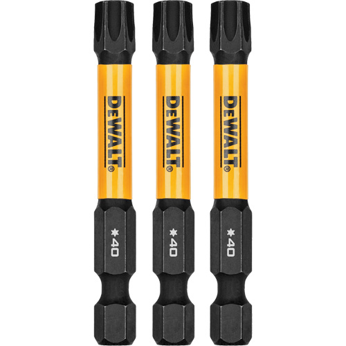 3-Piece FLEXTORQ&reg; Impact Screwdriving Bits, Torx, T-40, 1/4" Drive Helyx Safety & Industrial Supplies