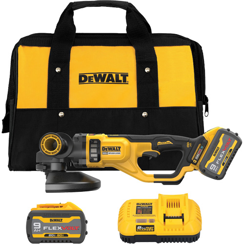 MAX Large Angle Grinder Kit, 7" - 9" Wheel, 60 V Helyx Safety & Industrial Supplies