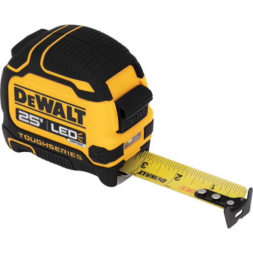 TOUGHSERIES LED Lighted Tape Measure, 25' Helyx Safety & Industrial Supplies