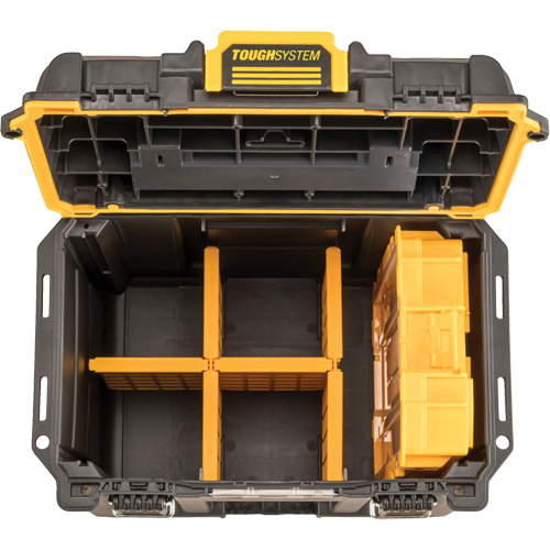 ToughSystem&reg; 2.0 Deep Compact Toolbox, 10" x 15-7/20" x 13-4/5", Black/Yellow Helyx Safety & Industrial Supplies