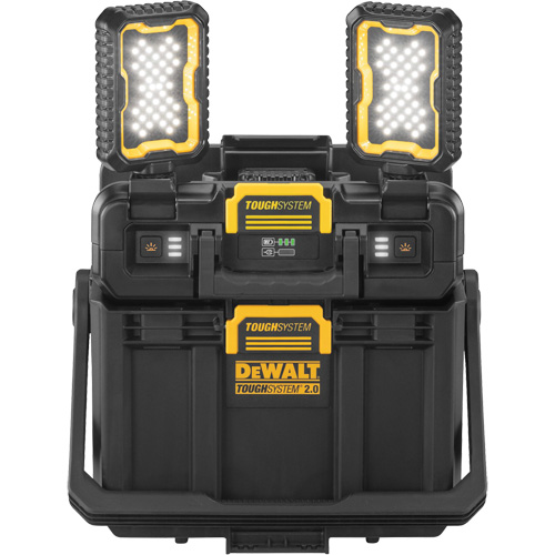 ToughSystem&reg; 2.0 Adjustable Work Light with Storage, 16" x 11" x 14", Black/Yellow Helyx Safety & Industrial Supplies