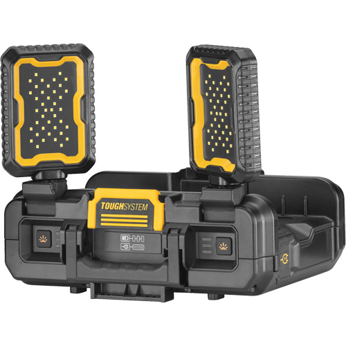 ToughSystem&reg; 2.0 Adjustable Work Light with Storage, 16" x 11" x 14", Black/Yellow Helyx Safety & Industrial Supplies