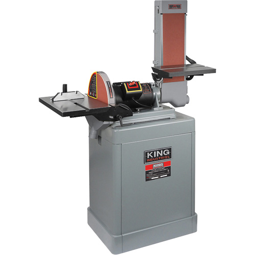 Belt & Disc Sander, 6" W x 48" L Belt, 12" Disk Helyx Safety & Industrial Supplies