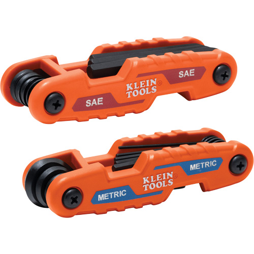 Compact Folding Hex Key Set, 17 Pcs., Metric & Imperial Helyx Safety & Industrial Supplies