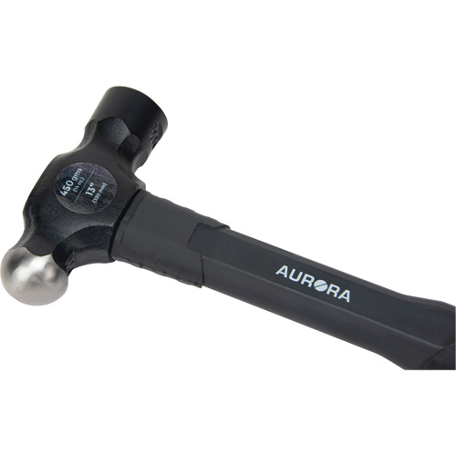 Ball Pein Hammer, 16 oz. Head Weight, Plain Face, Fibreglass Handle Helyx Safety & Industrial Supplies