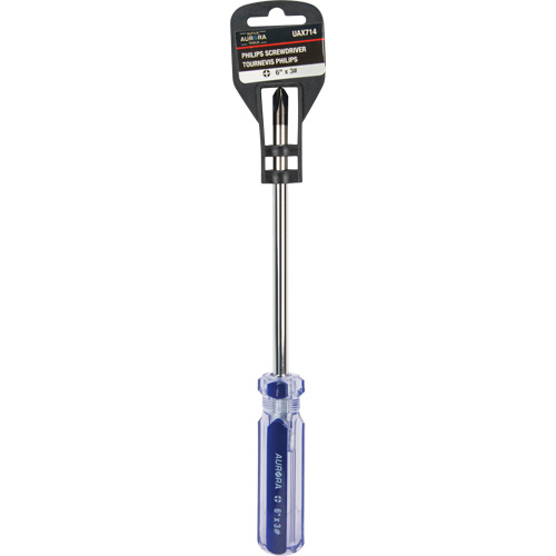 Tournevis Philips bleu transparent avec bandes, #3, Prise Plastique Helyx Safety & Industrial Supplies