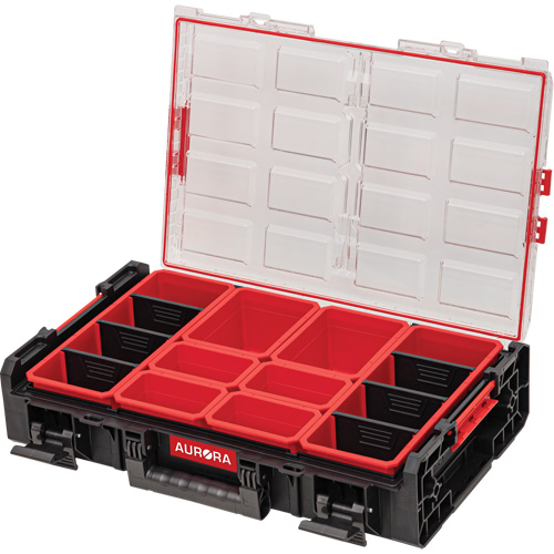 Arx&reg; 2X-Large Organizer with Bins, 23" x 15-1/5" x 6-4/5", Black Helyx Safety & Industrial Supplies