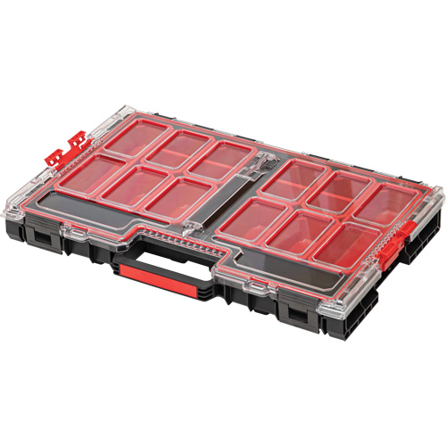 Arx&reg; Large Organizer with Bins, 21" x 15" x 3", Black Helyx Safety & Industrial Supplies