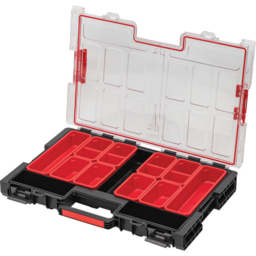 Arx&reg; Large Organizer with Bins, 21" x 15" x 3", Black Helyx Safety & Industrial Supplies