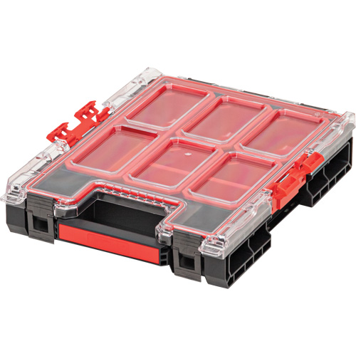 Arx Medium Organizer with Bins, 10-3/10" x 14-3/10" x 3", Black Helyx Safety & Industrial Supplies