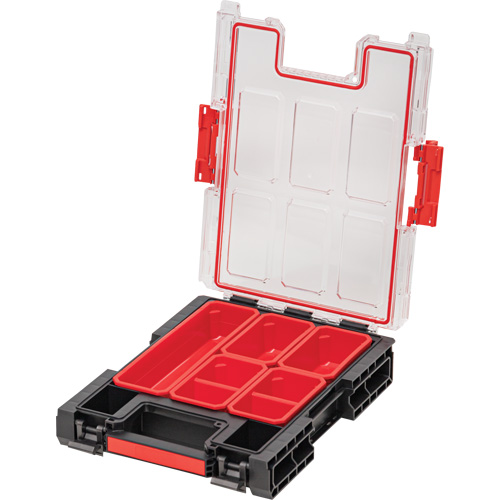Arx Medium Organizer with Bins, 10-3/10" x 14-3/10" x 3", Black Helyx Safety & Industrial Supplies