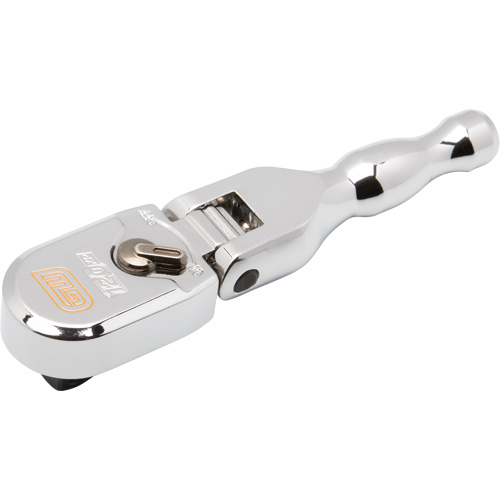 120XP Full Polish Chrome Stubby Flex Head Teardrop Ratchet Helyx Safety & Industrial Supplies