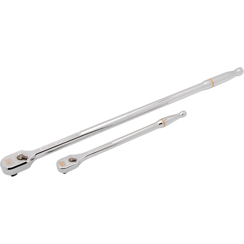 1/4" & 3/8" Drive 120XP Extra Long Handle Full Polish Teardrop Ratchet Set Helyx Safety & Industrial Supplies