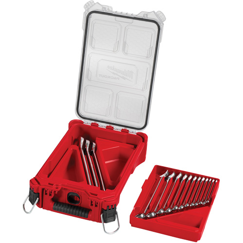 SAE Wrench Set with PackOut Compact Organizer, Combination, 15 Pieces, Imperial Helyx Safety & Industrial Supplies