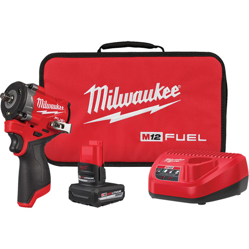 Ensemble de cl&eacute; &agrave; chocs courte Fuel, 12 V, Mandrin 3/8" Helyx Safety & Industrial Supplies
