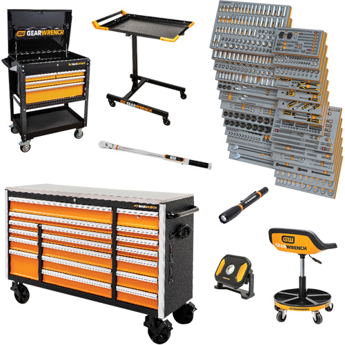 MEGAMOD Master Mechanics Tool Set in Premium Modular Foam Trays with Tool Storage, 1268 Pieces Helyx Safety & Industrial Supplies