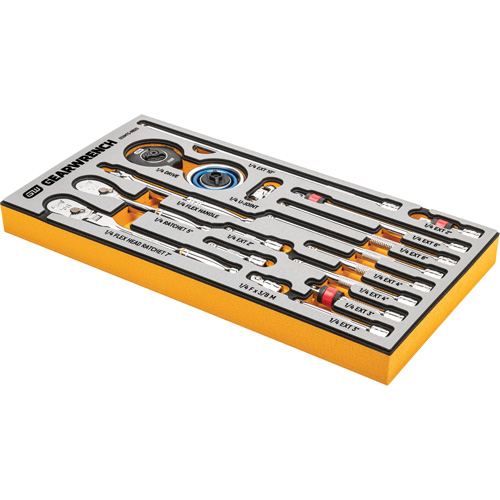 MEGAMOD Master Mechanics Tool Set in Premium Modular Foam Trays with Tool Storage, 1268 Pieces Helyx Safety & Industrial Supplies
