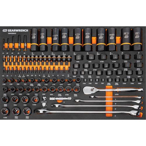 Jeu d'outils pour m&eacute;canicien Bolt Biter dans un plateau de rangement en mousse 97 mcx Helyx Safety & Industrial Supplies