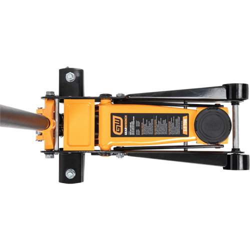 Heavy-Duty Floor Jack, 3 Ton(s) Capacity, 5-1/4" Lowered, 18-1/4" Raised, Manual Hydraulic Helyx Safety & Industrial Supplies