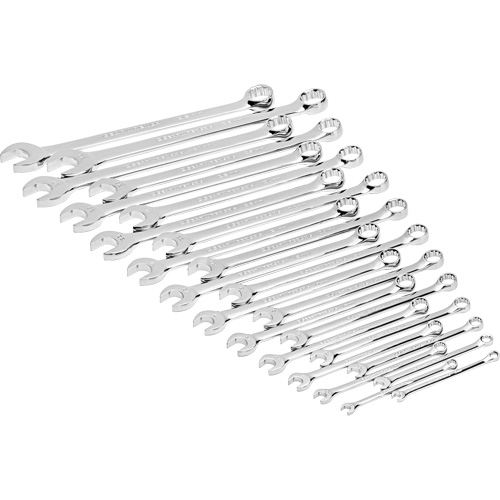 Jeu de cl&eacute;s mixtes m&eacute;triques et longues &agrave; 12 pans dans un plateau de rangement en mousse, Ouverte, 24 morceaux, M&eacute;trique Helyx Safety & Industrial Supplies