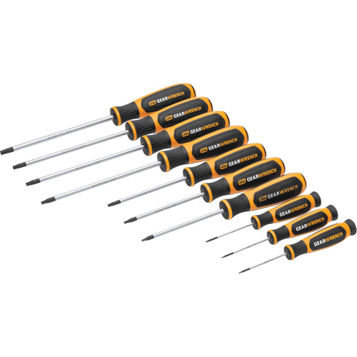 Jeu de tournevis bimat&eacute;riau Torx dans un plateau de rangement en mousse, 10 mcx Helyx Safety & Industrial Supplies