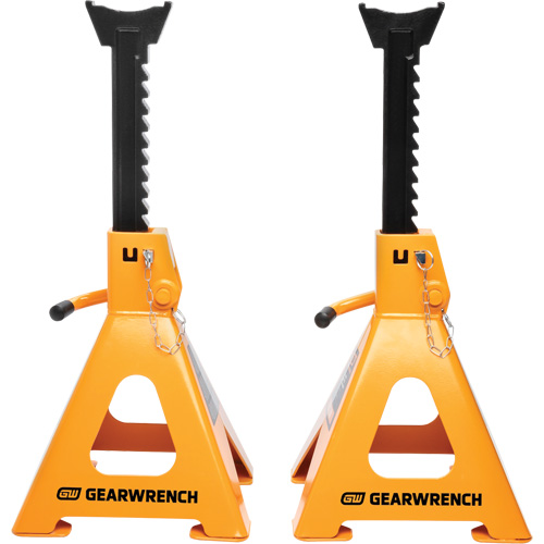 Ratcheting Jack Stand, Locking Pin, 6 tons Capacity, 15-3/4" - 24-1/2" H Helyx Safety & Industrial Supplies