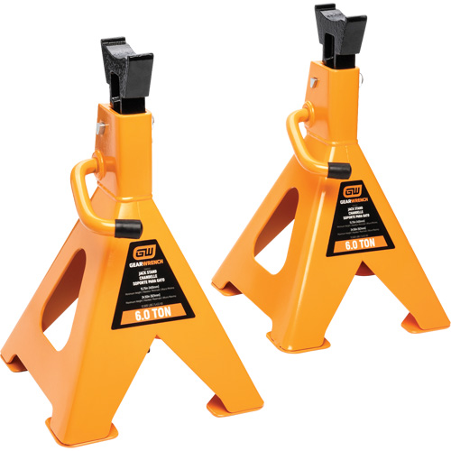 Ratcheting Jack Stand, Locking Pin, 6 tons Capacity, 15-3/4" - 24-1/2" H Helyx Safety & Industrial Supplies